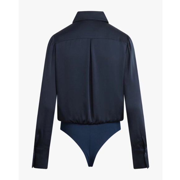 NWT Favorite Daughter Take Me Seriously Bodysuit XL Navy Blue - Picture 4 of 6